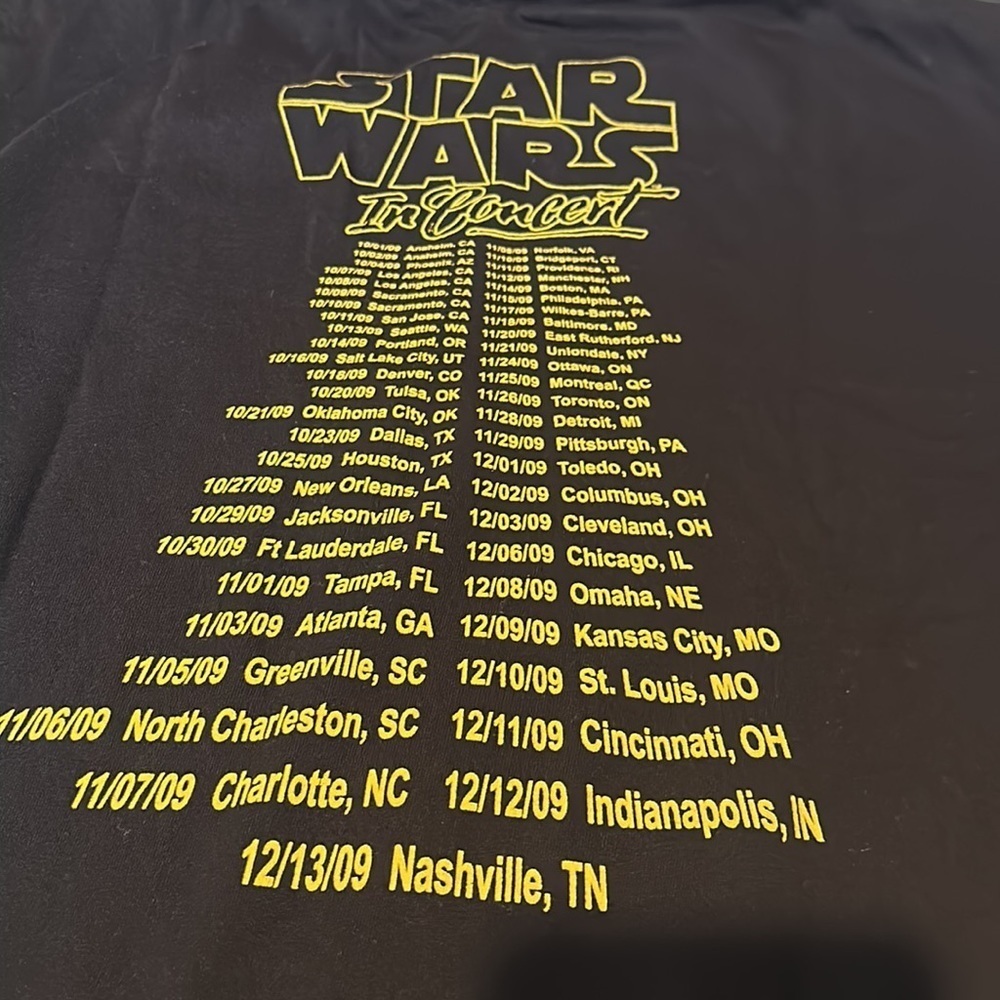 Star Wars in‎ Concert 2009 Tour Merch Graphic T-Shirt - Picture 7 of 9